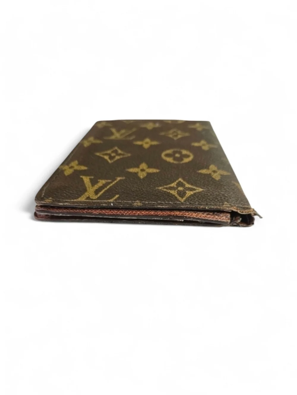 Louis Vuitton Vintage LV Monogram Bi Fold Wallet in Coated Canvas and Leather